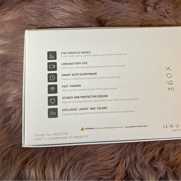 360x all in one 360 degrees keyboard case for iPad 9.7inch - Picture 3 of 5